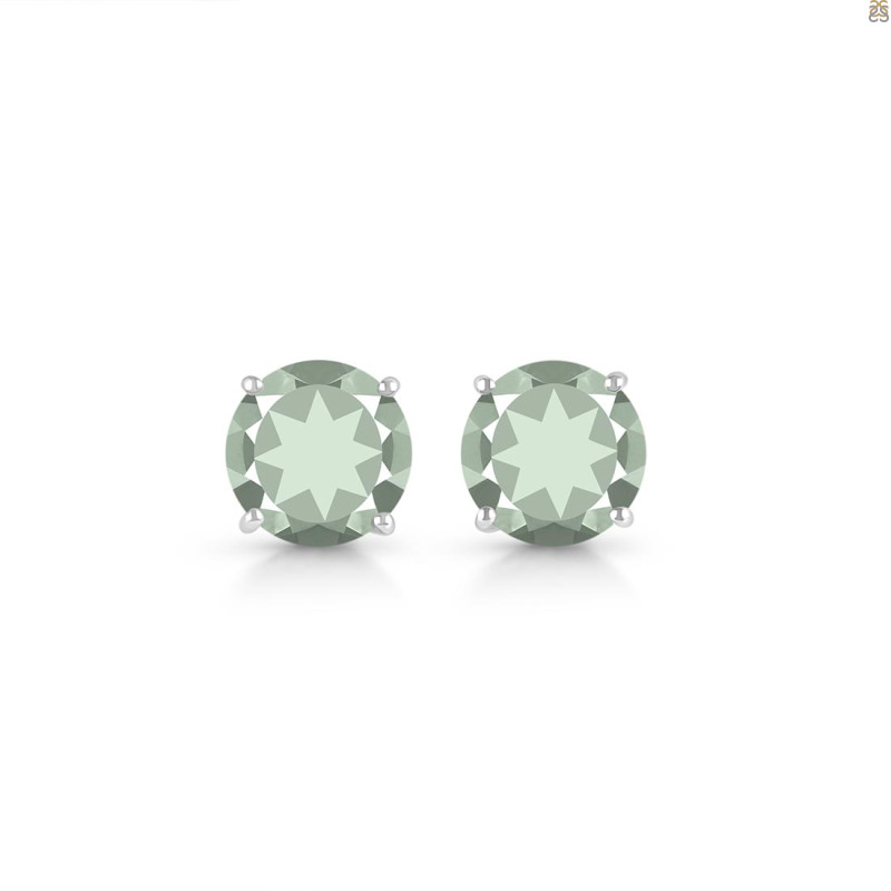 Green Amethyst Stud Earring GRA-RDE-1437.