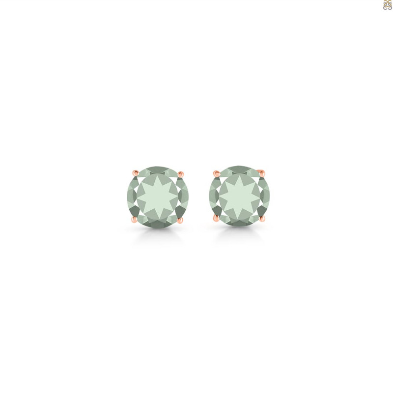 Green Amethyst Stud Earring GRA-RDE-1438.