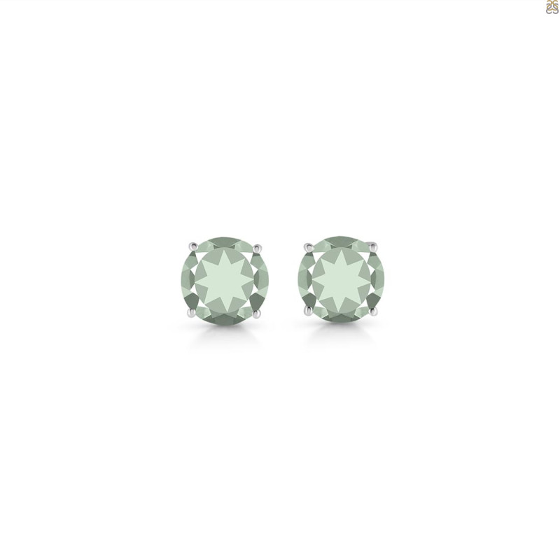 Green Amethyst Stud Earring GRA-RDE-1438.