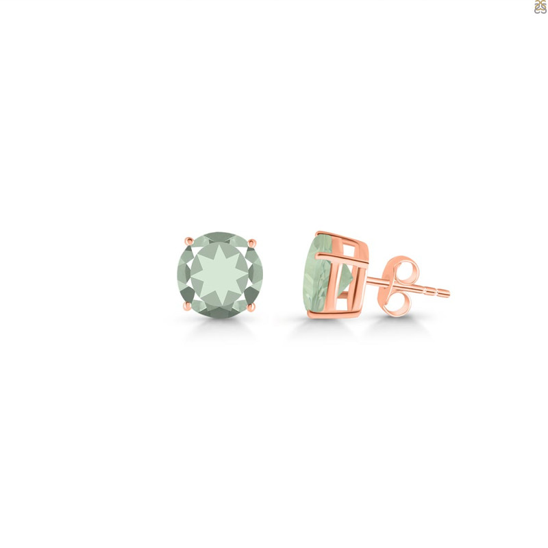 Green Amethyst Stud Earring GRA-RDE-1438.