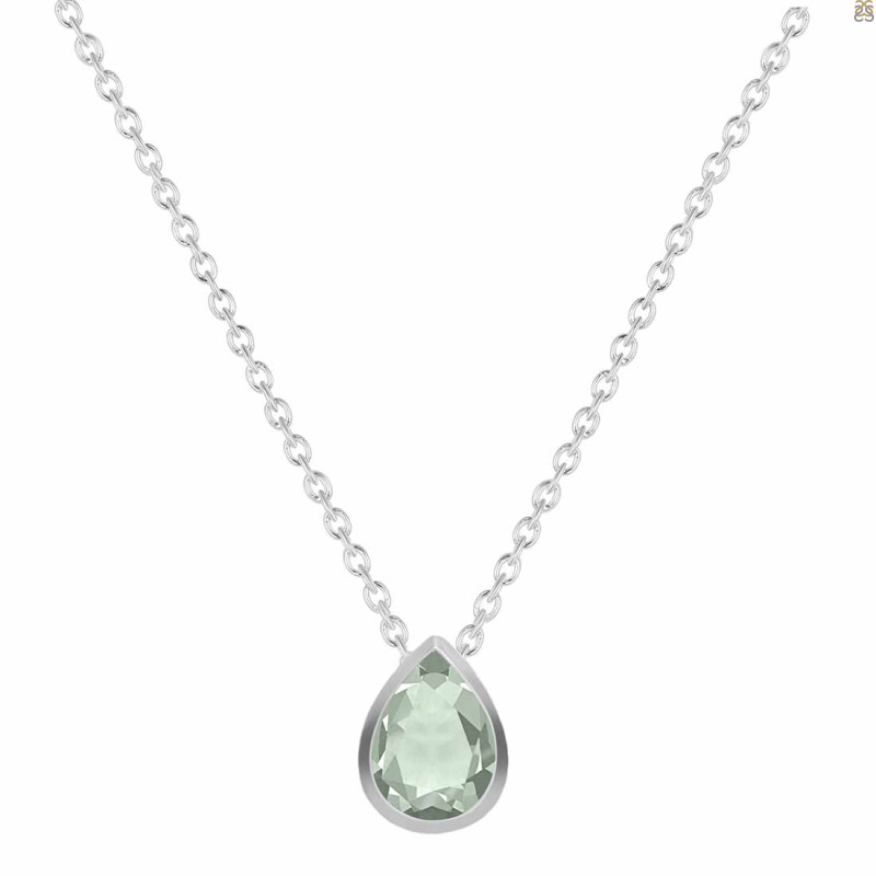 Green Amethyst Necklace GRA-RDN-410.
