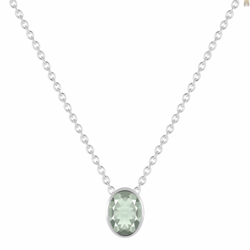 Green Amethyst Necklace GRA-RDN-455.