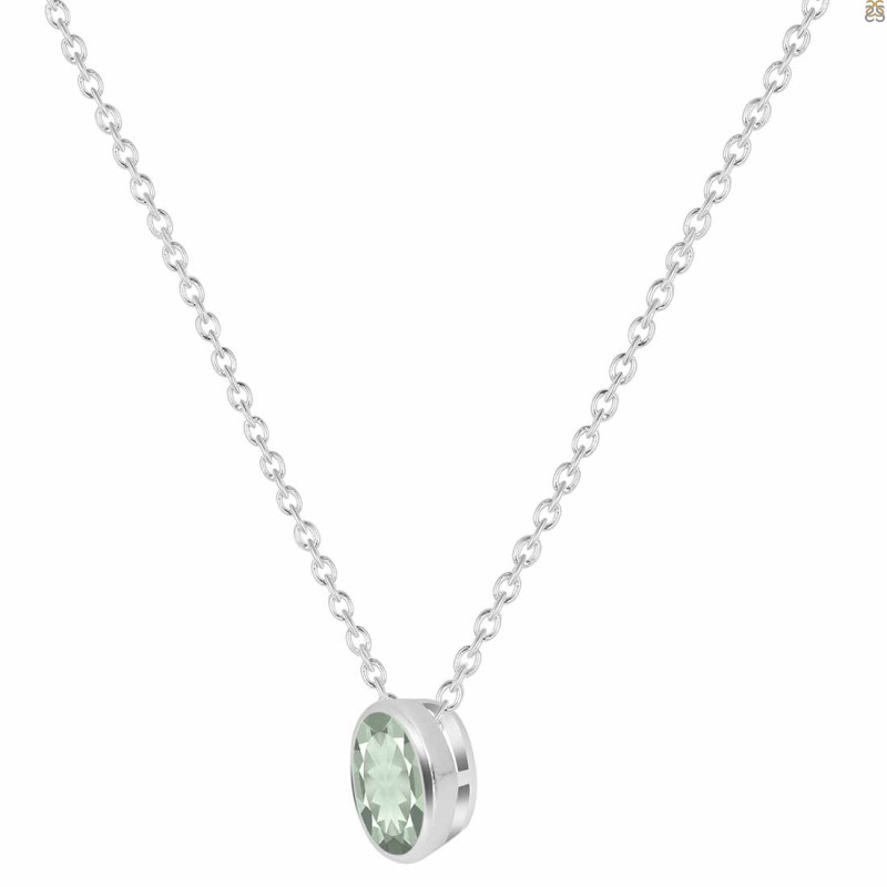 Green Amethyst Necklace GRA-RDN-455.