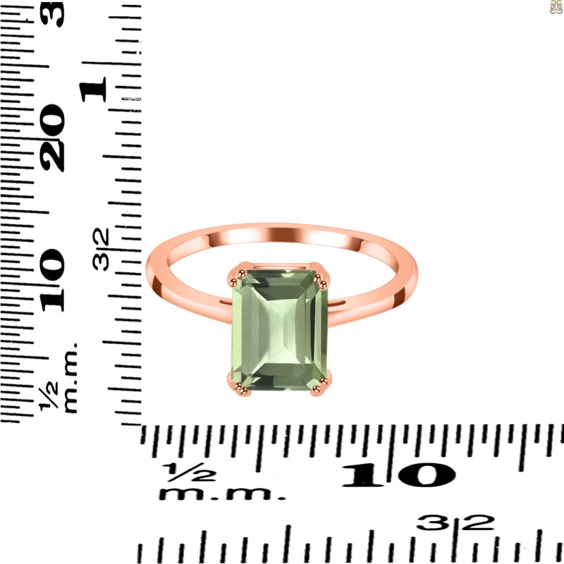 Green Amethyst Ring GRA-RDR-3147.