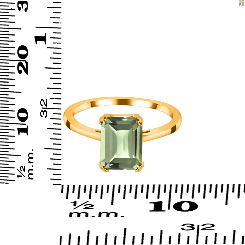 Green Amethyst Ring GRA-RDR-3147.