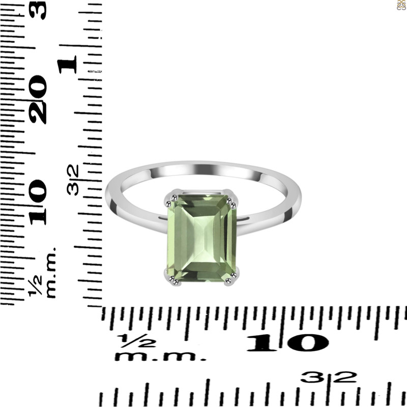 Green Amethyst Ring GRA-RDR-3147.