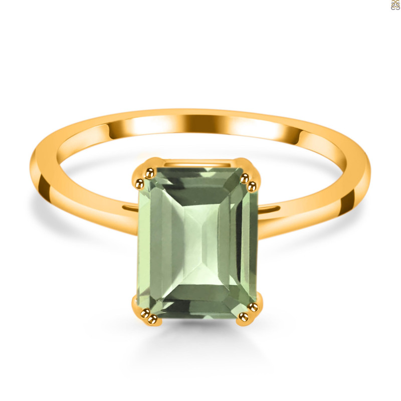 Green Amethyst Ring GRA-RDR-3147.