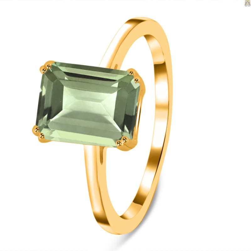 Green Amethyst Ring GRA-RDR-3147.
