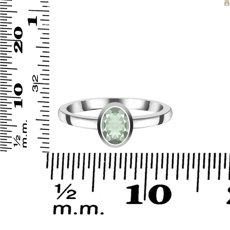 Green Amethyst Ring GRA-RDR-3251.