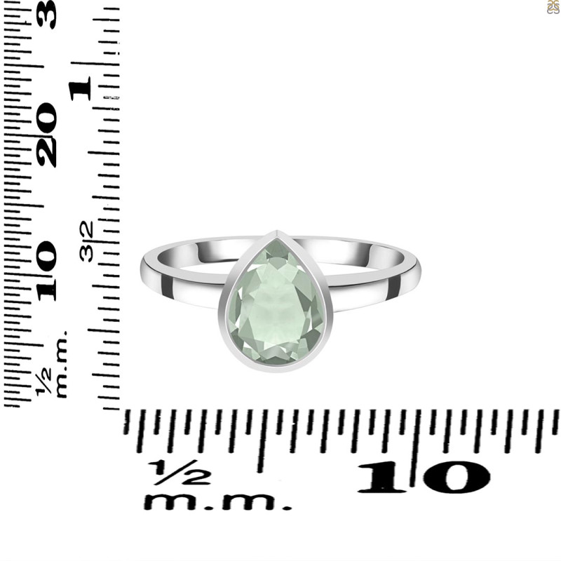 Green Amethyst Ring GRA-RDR-3252.