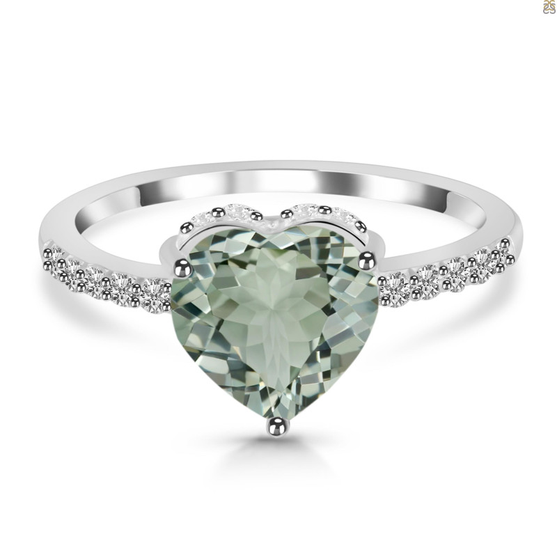 Green Amethyst Ring GRA-RDR-4047.