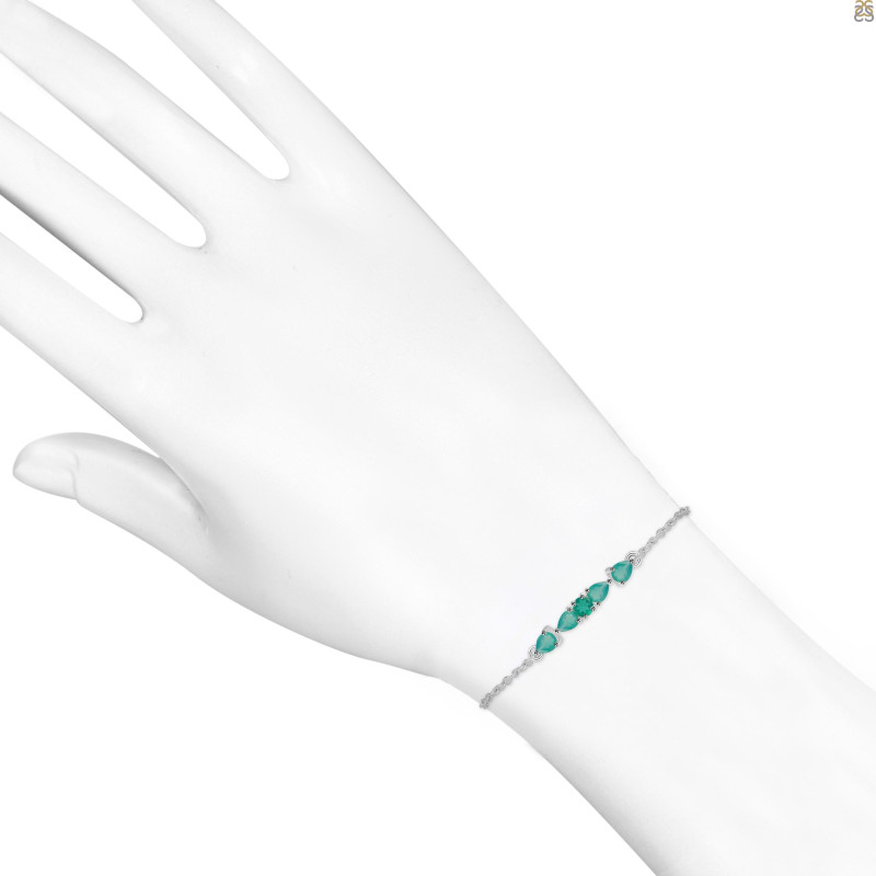 Green Onyx Bracelet With Adjustable Camera Lock GRO-RDB-150.