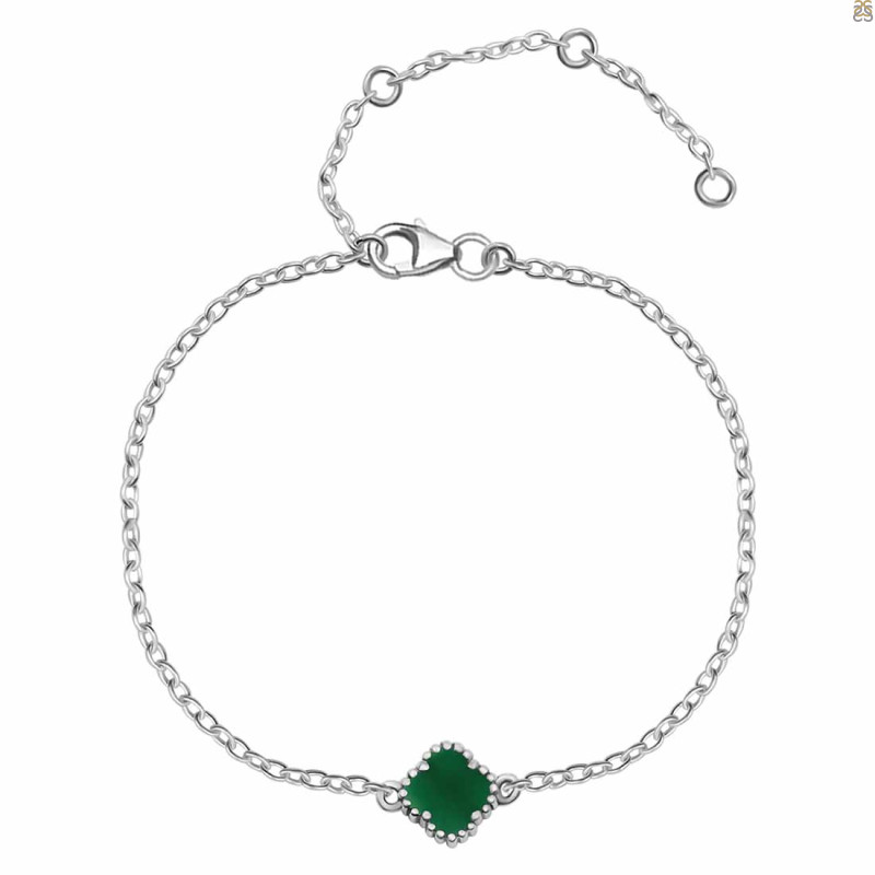 Green Onyx Bracelet GRO-RDB-224.