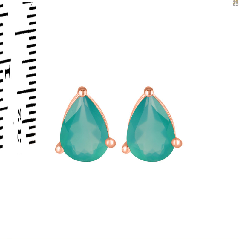 Green Onyx Stud Earring GRO-RDE-1368.