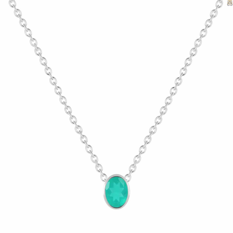 Green Onyx Necklace GRO-RDN-453.