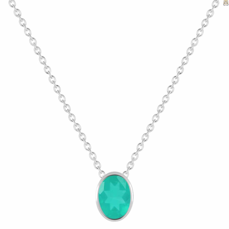 Green Onyx Necklace GRO-RDN-456.