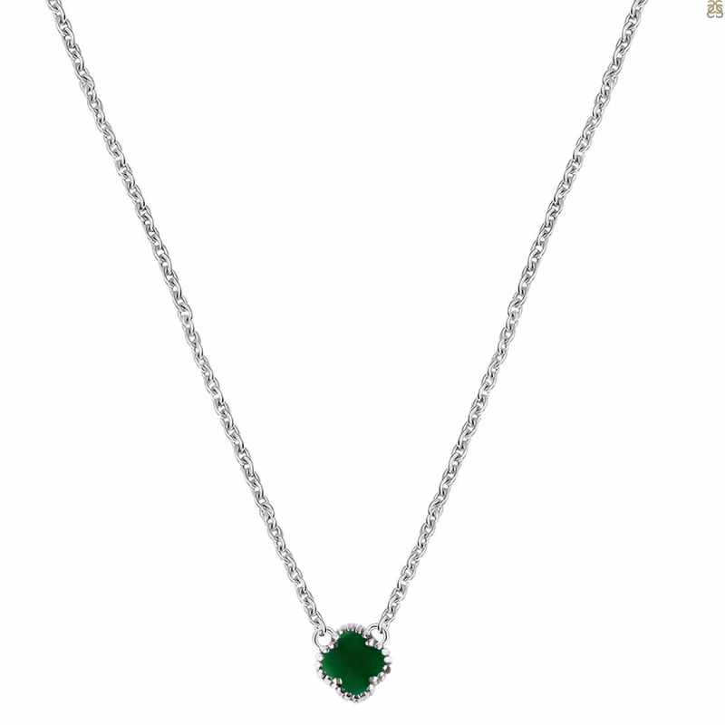 Green Onyx Necklace GRO-RDN-464.