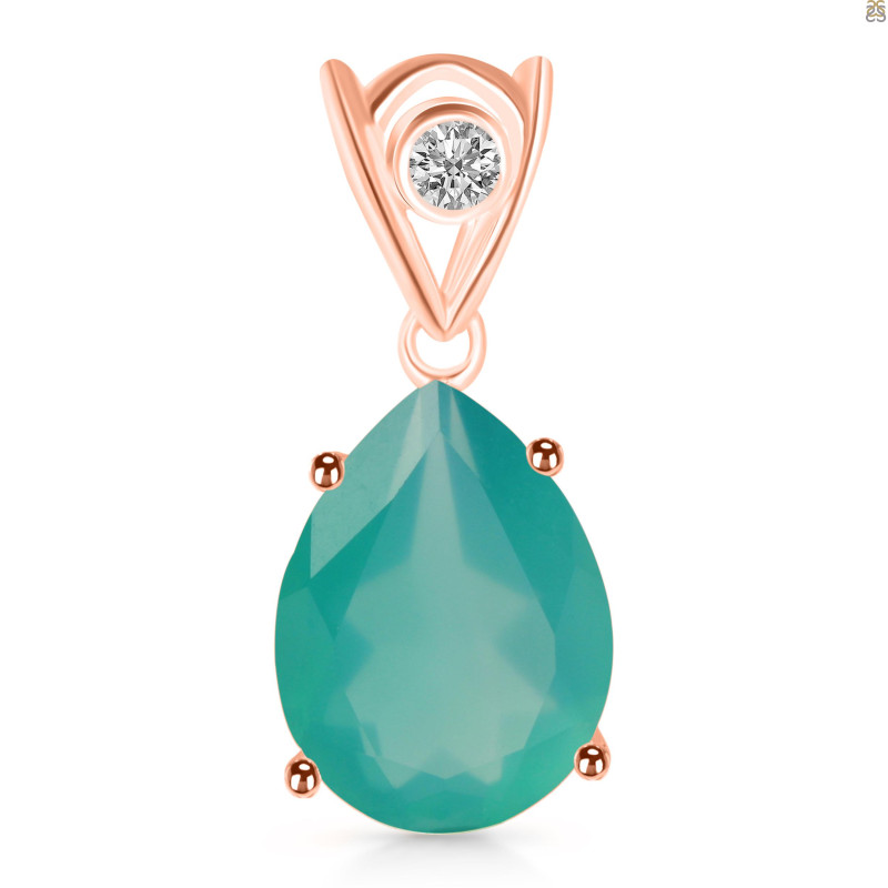 Green Onyx Pendant GRO-RDP-481-V-LOOP.