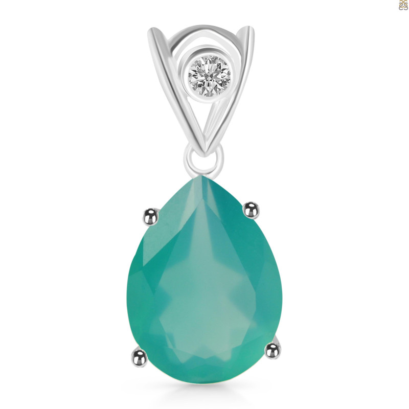 Green Onyx Pendant GRO-RDP-481-V-LOOP.