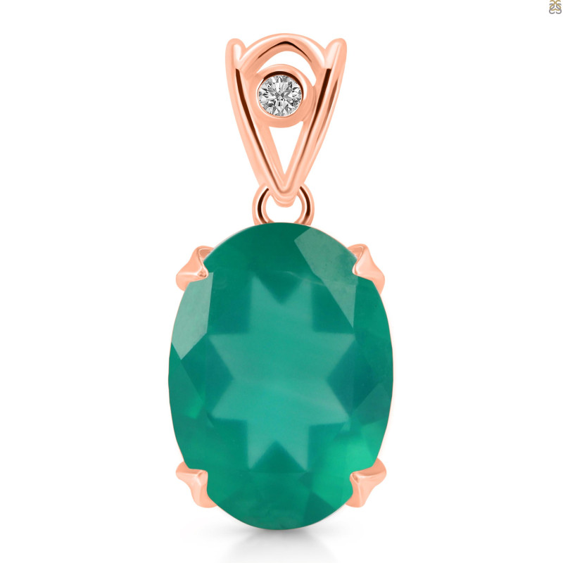 Green Onyx Pendant GRO-RDP-744-V-LOOP.