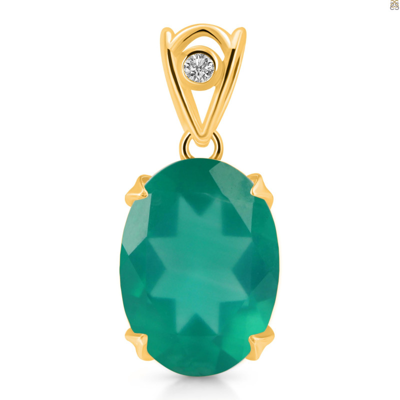 Green Onyx Pendant GRO-RDP-744-V-LOOP.