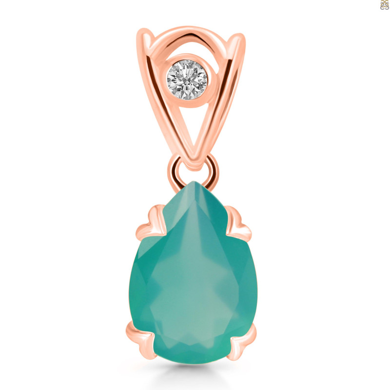 Green Onyx Pendant GRO-RDP-752-V-LOOP.