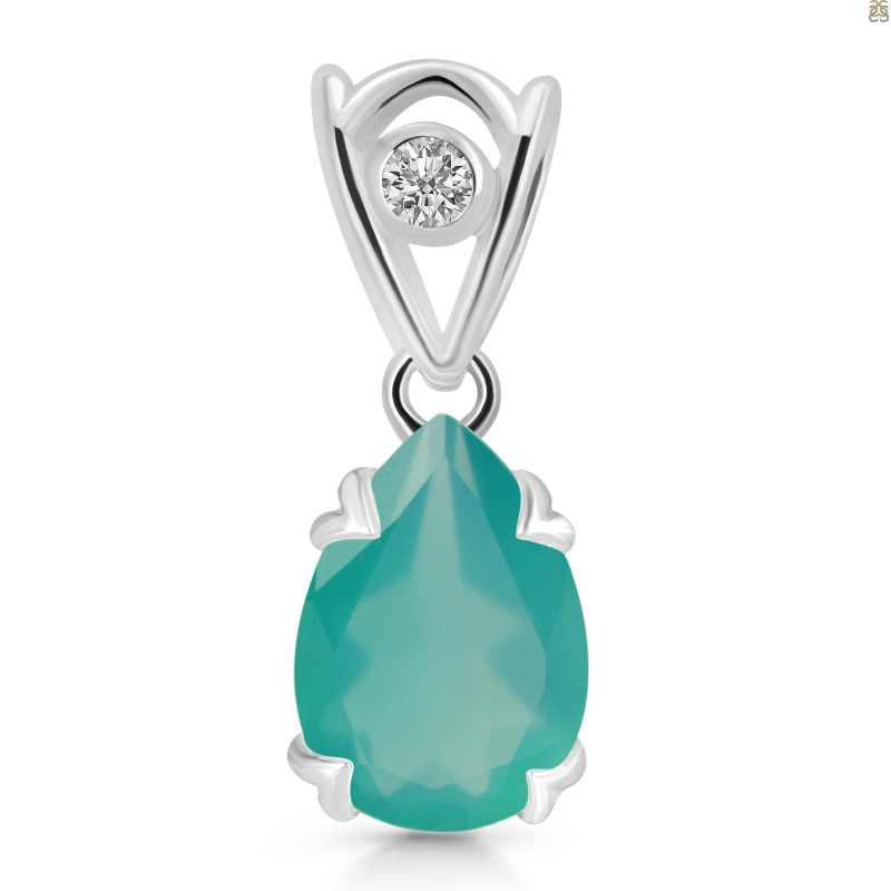 Green Onyx Pendant GRO-RDP-752-V-LOOP.