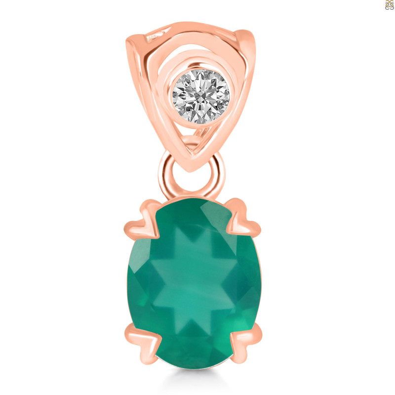 Green Onyx Pendant GRO-RDP-762-V-LOOP.