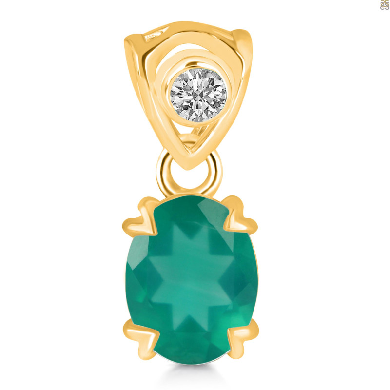 Green Onyx Pendant GRO-RDP-762-V-LOOP.