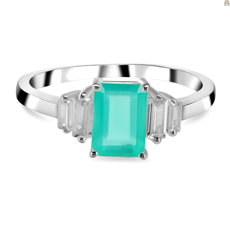 Green Onyx & White Topaz GRO-RDR-2249.