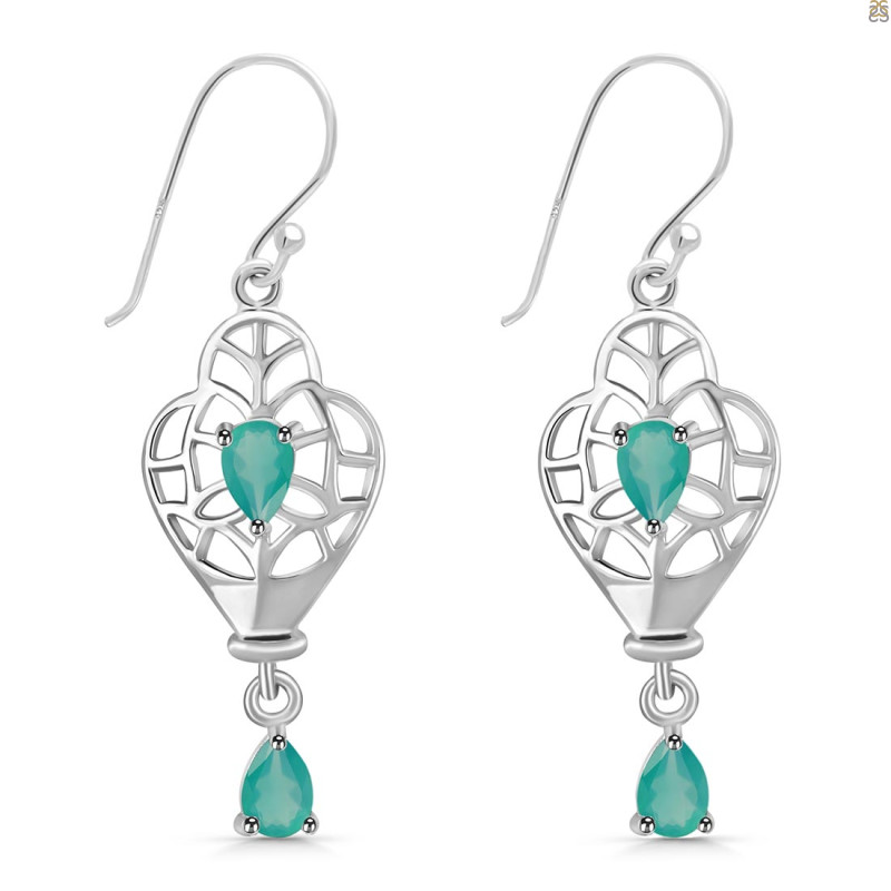 Green Onyx Earring GRO-RDE-67.