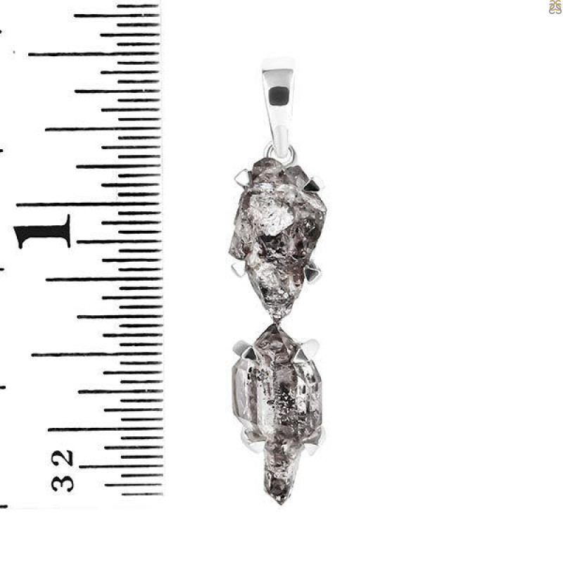 Petroleum Herkimer Diamond Pendant-2SP HDP-1-132