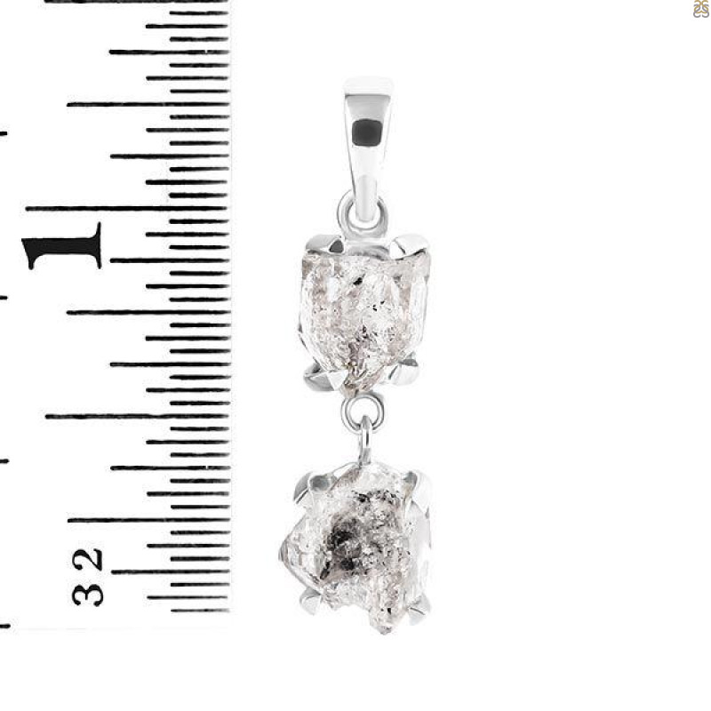 Petroleum Herkimer Diamond Pendant-2SP HDP-1-133
