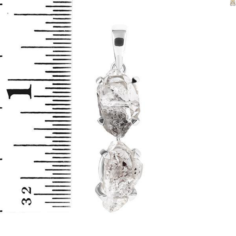 Petroleum Herkimer Diamond Pendant-2SP HDP-1-136
