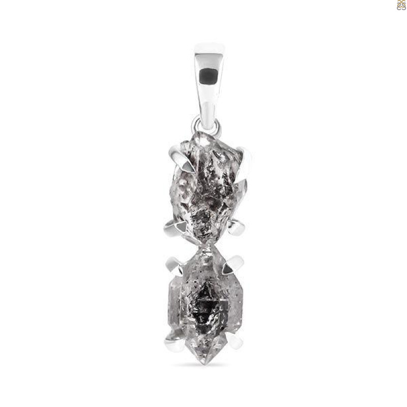 Petroleum Herkimer Diamond Pendant-2SP HDP-1-139