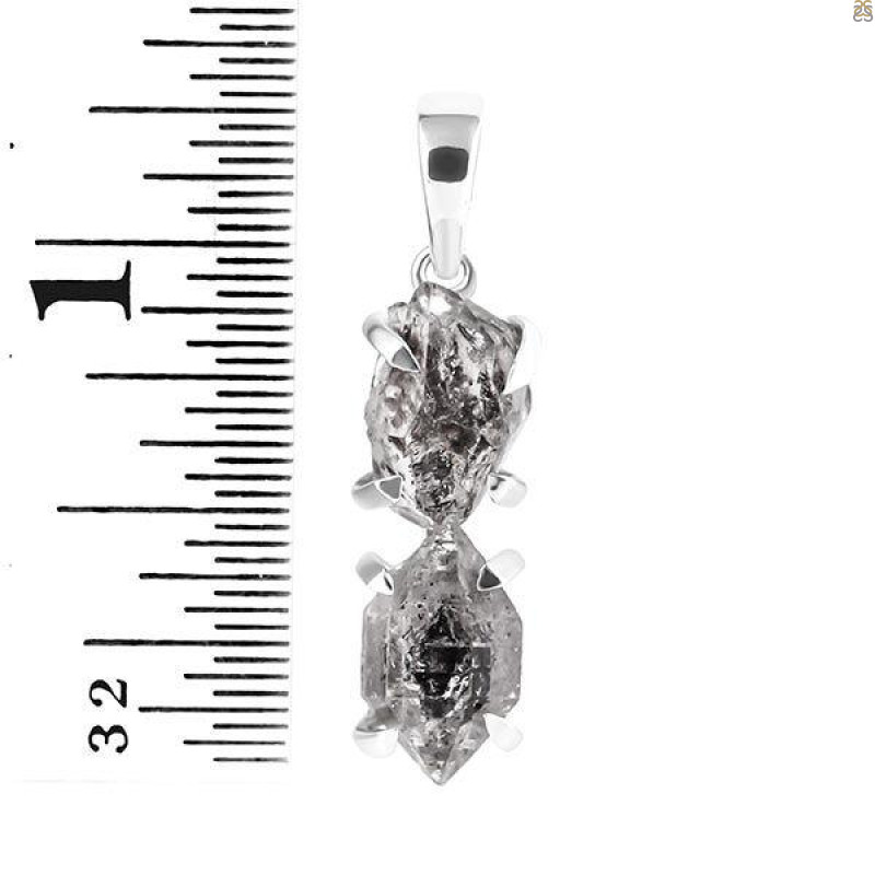 Petroleum Herkimer Diamond Pendant-2SP HDP-1-139