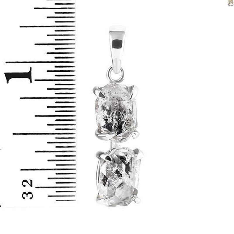 Petroleum Herkimer Diamond Pendant-2SP HDP-1-142