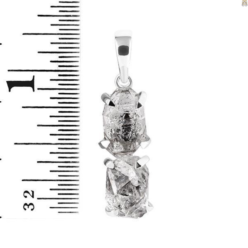 Petroleum Herkimer Diamond Pendant-2SP HDP-1-150