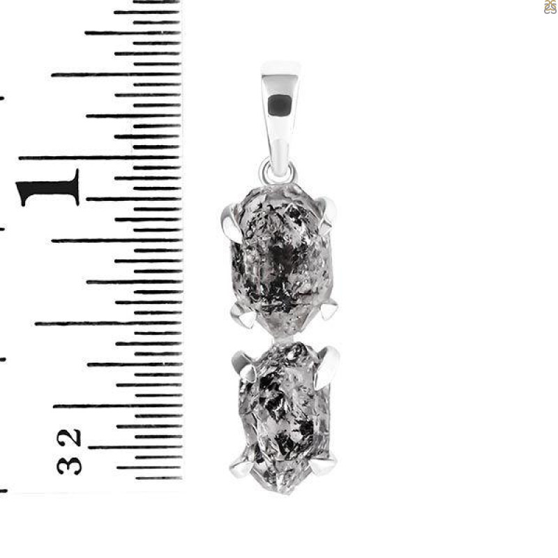 Petroleum Herkimer Diamond Pendant-2SP HDP-1-151
