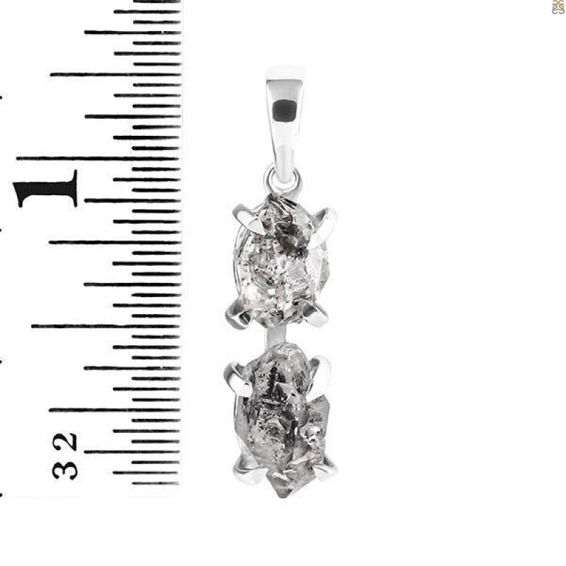 Petroleum Herkimer Diamond Pendant-2SP HDP-1-152