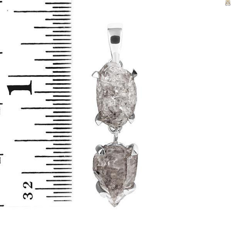 Petroleum Herkimer Diamond Pendant-2SP HDP-1-155