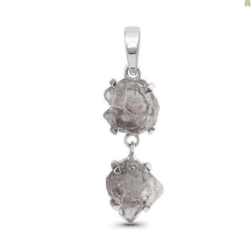 Petroleum Herkimer Diamond Pendant-2SP HDP-1-156