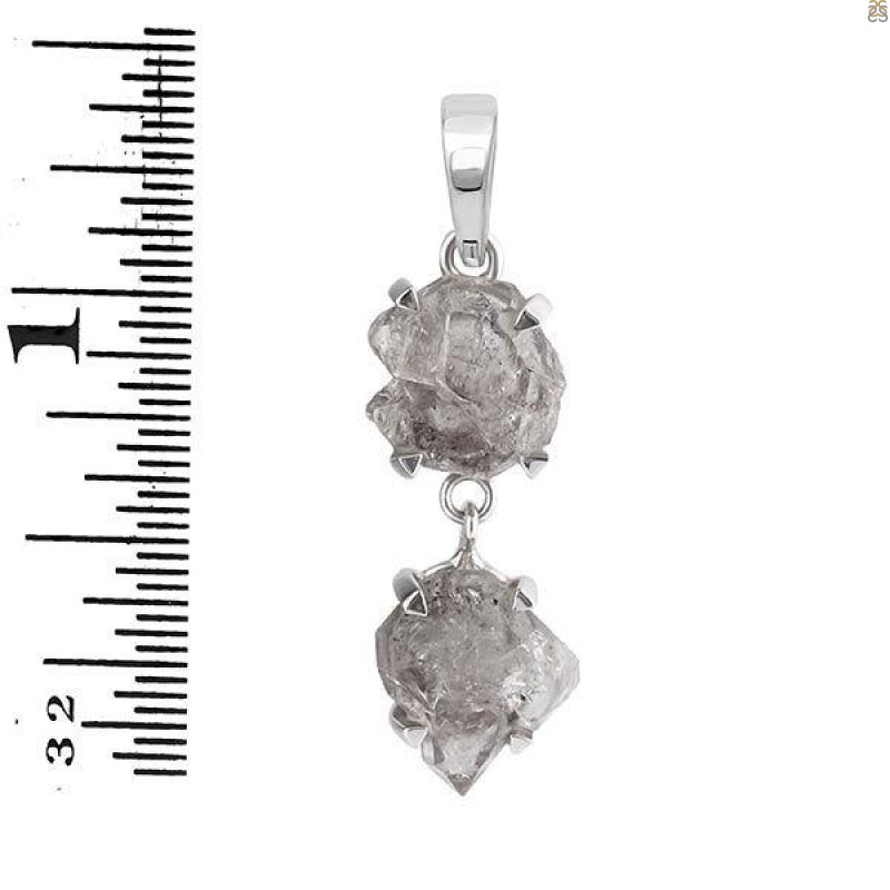 Petroleum Herkimer Diamond Pendant-2SP HDP-1-156