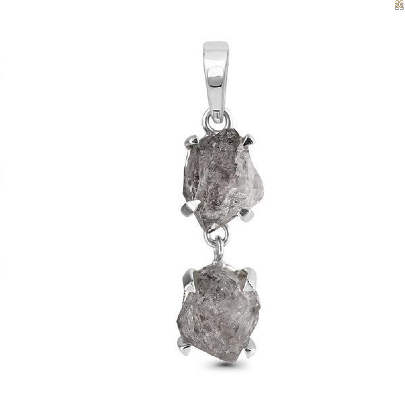 Petroleum Herkimer Diamond Pendant-2SP HDP-1-164