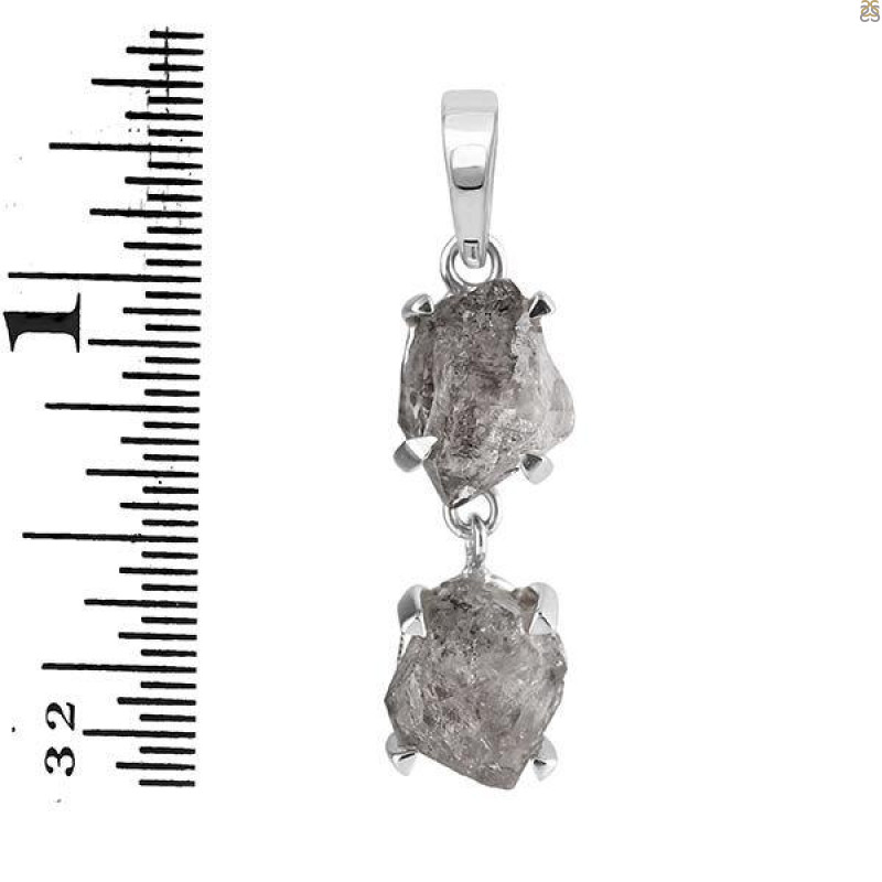 Petroleum Herkimer Diamond Pendant-2SP HDP-1-164