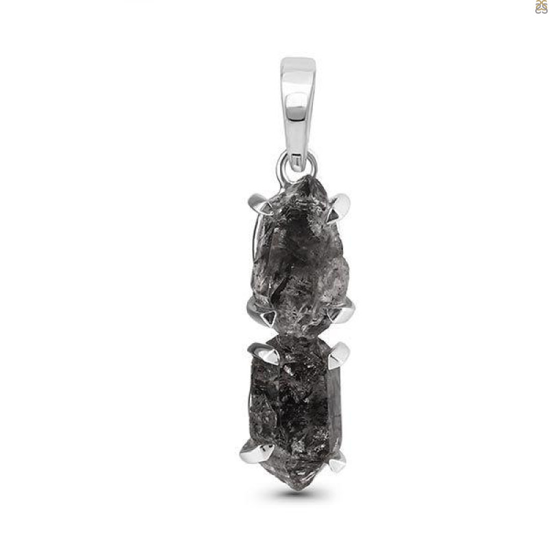 Petroleum Herkimer Diamond Pendant-2SP HDP-1-165
