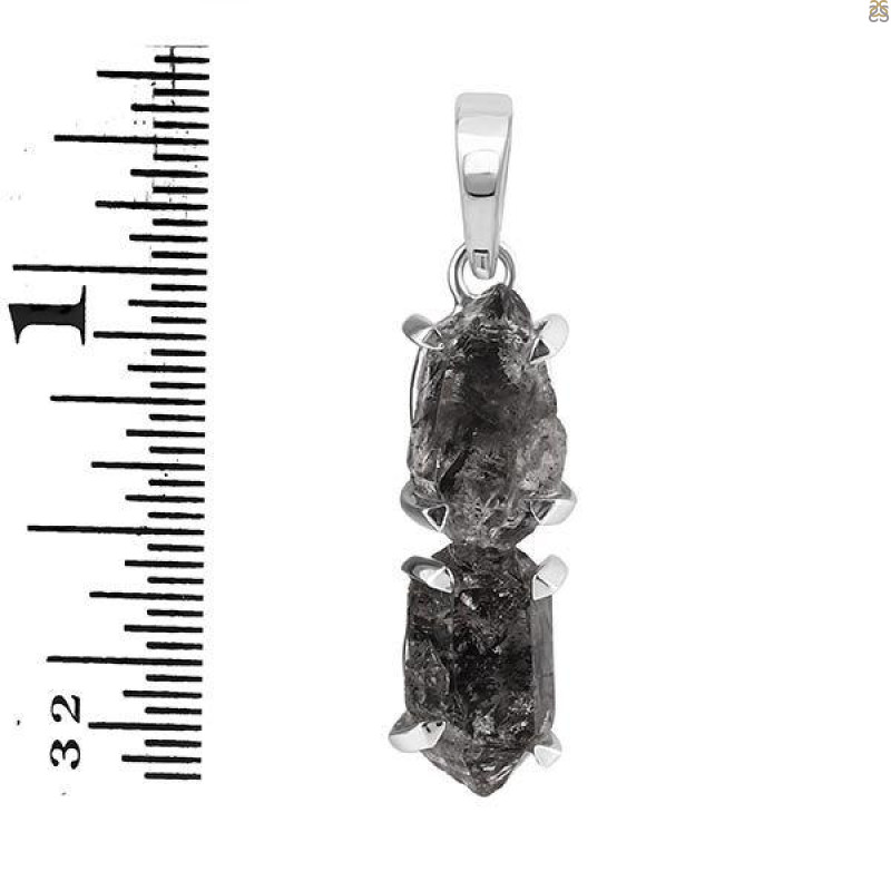 Petroleum Herkimer Diamond Pendant-2SP HDP-1-165