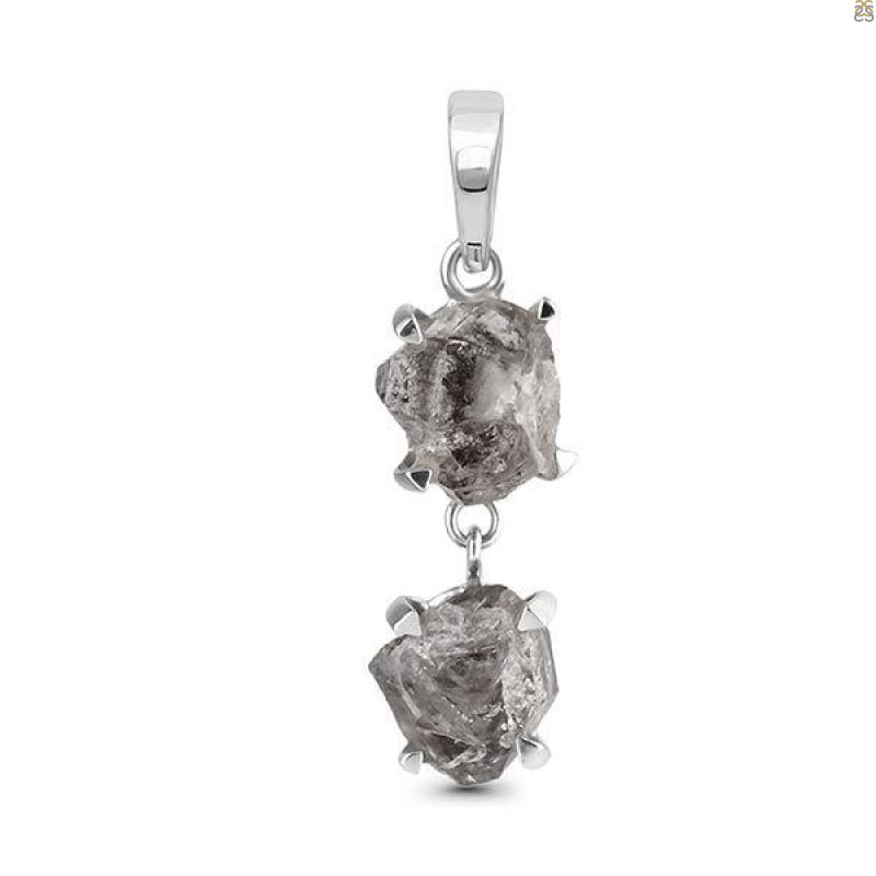 Petroleum Herkimer Diamond Pendant-2SP HDP-1-167