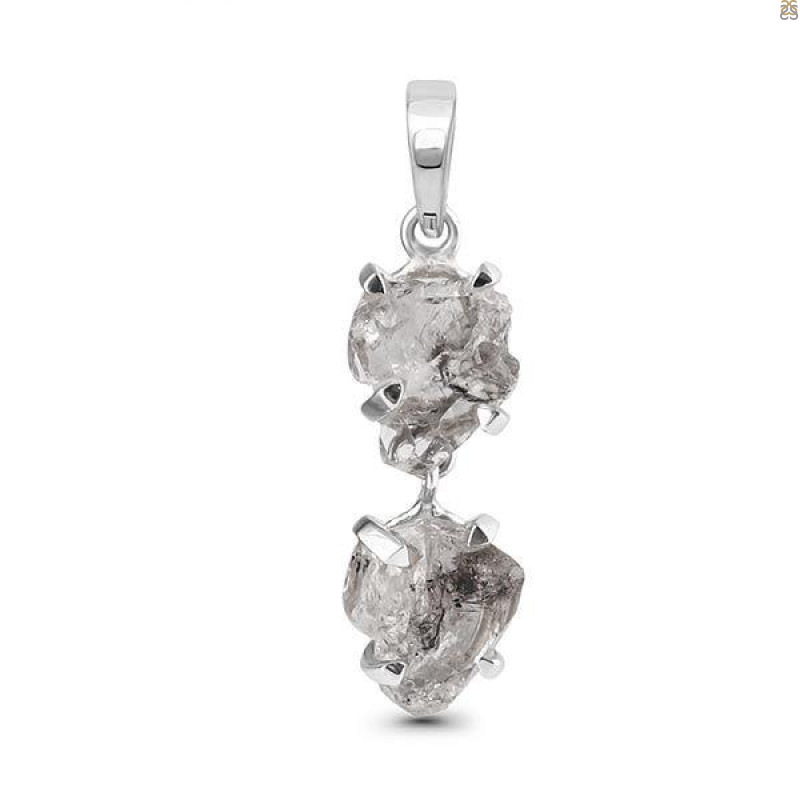 Petroleum Herkimer Diamond Pendant-2SP HDP-1-170