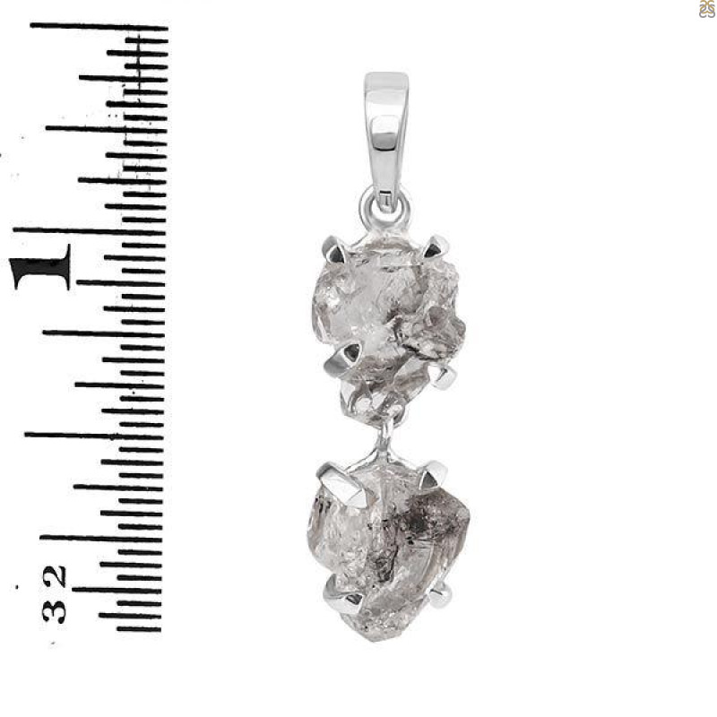 Petroleum Herkimer Diamond Pendant-2SP HDP-1-170